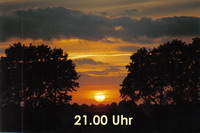 21.00 Uhr - Romantischer Sonnenuntergang