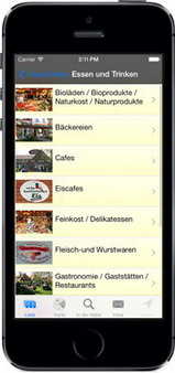 Screenshot der Fischerhude-App für iPhone, iPad + Android (www.fischerhude-app.de) - GPS-gesteuert Fischerhude neu entdecken ...