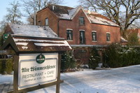 Alte W�mmeschleuse im Winter bei Schnee
