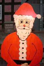 Weihnachtsmann auf dem Fischerhuder Weihnachtsmarkt